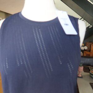 NEW WITH TAGS! $50 Avocado Inner Glow tank top blue size XS/S perforated active